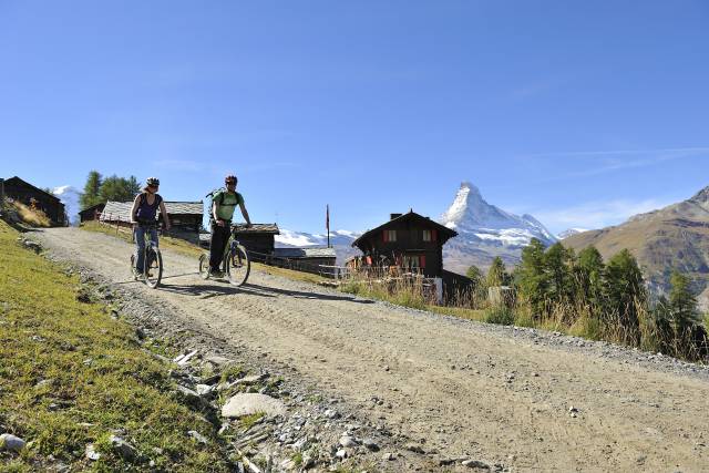 Kickbiking à Zermatt