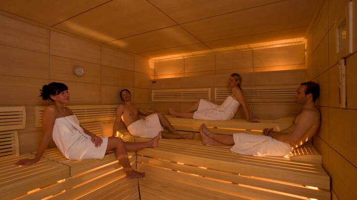 Sauna world at Resort La Ginabelle
